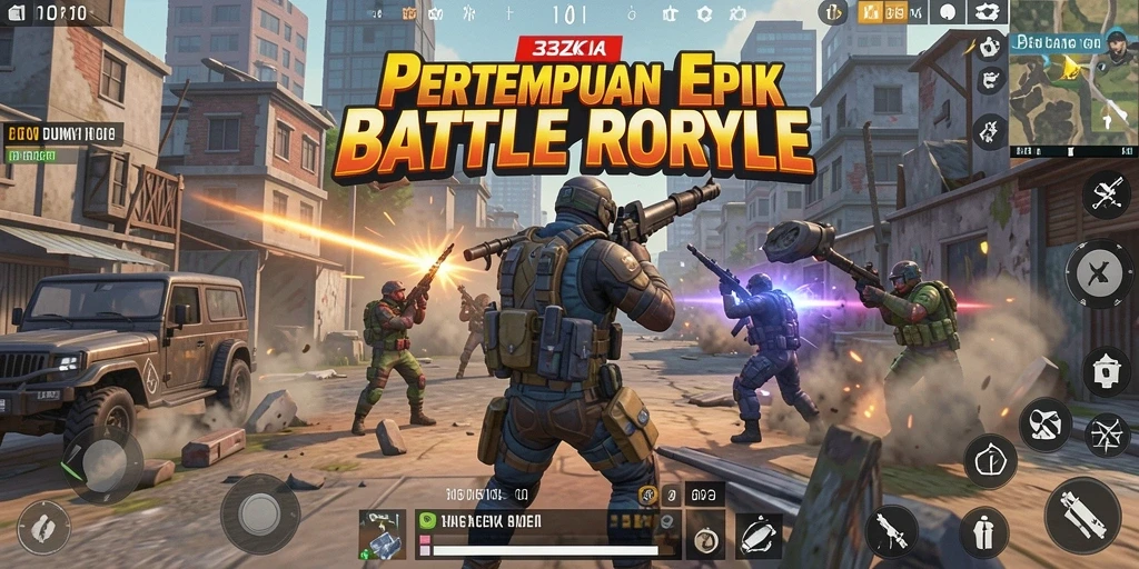 Gameplay seru dan mendebarkan di dunia Battle Royale.