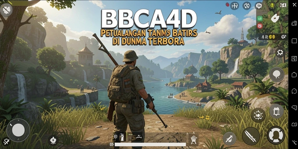 Screenshot permainan BBCA4D menampilkan aksi seru di dunia terbuka.