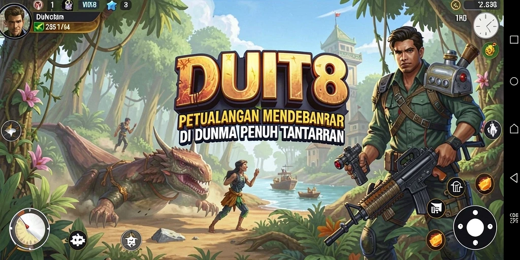Screenshot gameplay DUIT8 menampilkan aksi seru dan grafik menawan.