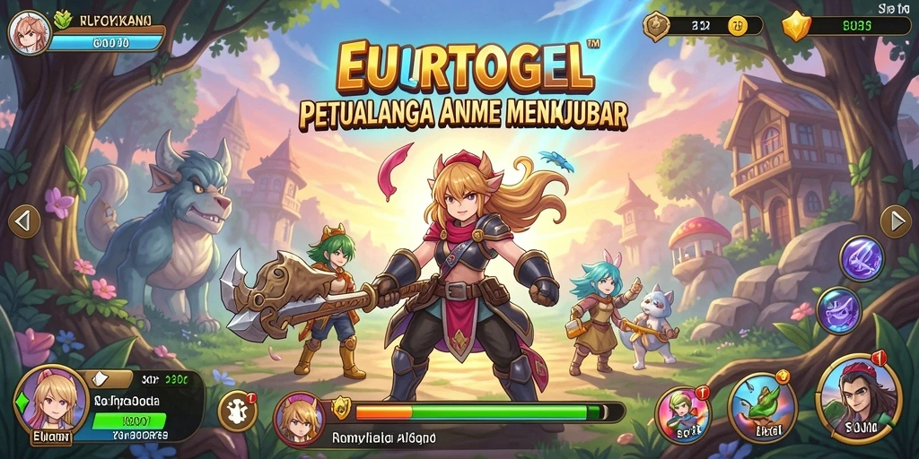Tampilan dinamis gameplay <strong>EUROTOGEL</strong> dengan karakter Anime yang menarik.