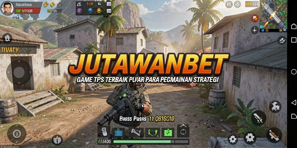 Screenshot permainan JUTAWANBET menampilkan aksi seru dalam gameplay TPS.