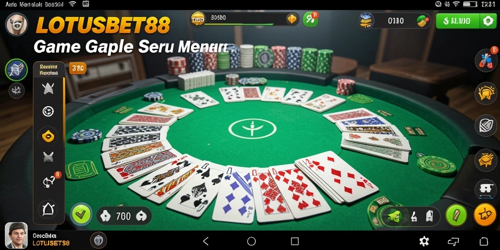 Tampilan gameplay LOTUSBET88 yang seru dan interaktif.