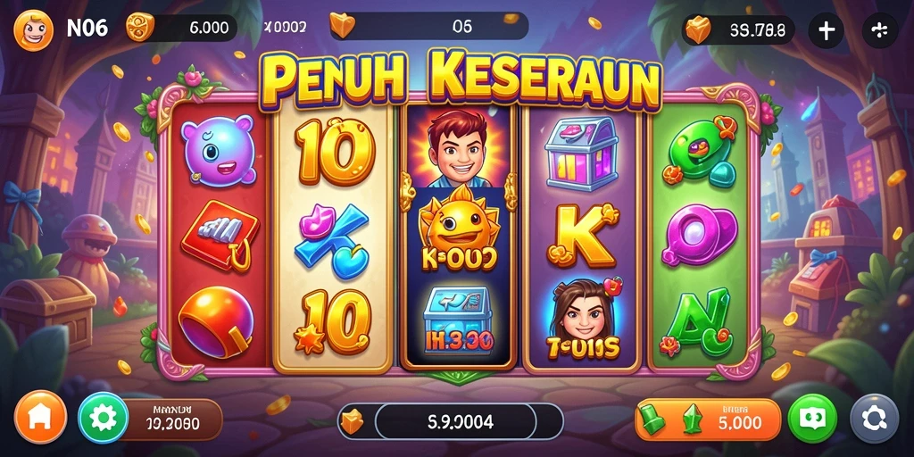 Tampilan gameplay N06 yang menarik dan penuh warna.