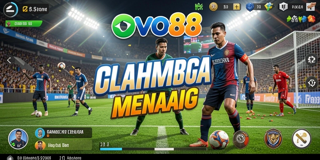 Gameplay OVO88 menampilkan pertarungan seru antar pemain olahraga.