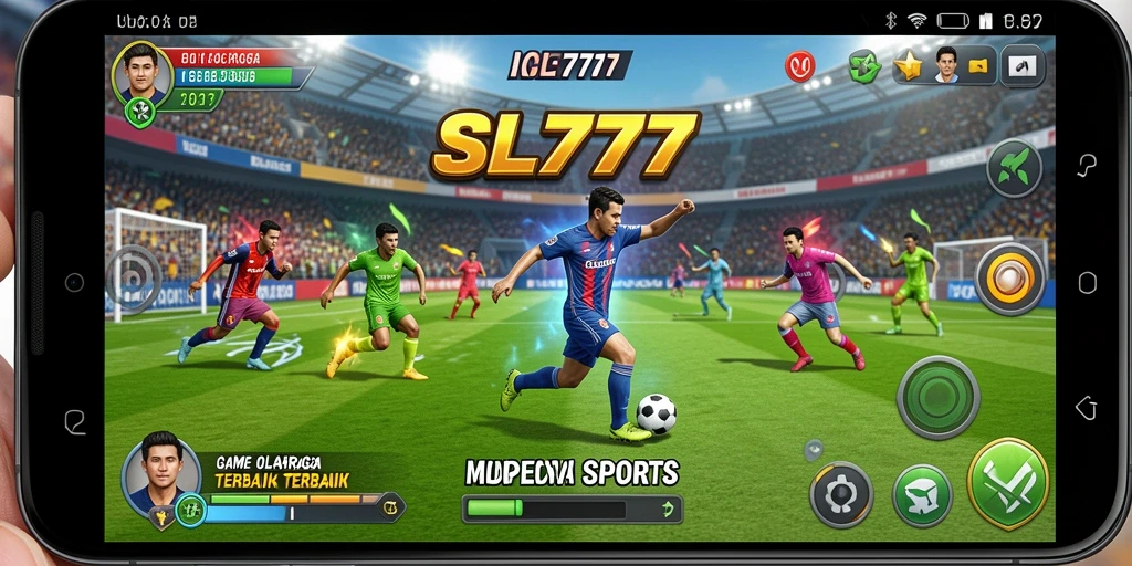 Tampilan gameplay SL777 dengan aksi olahraga yang mendebarkan.