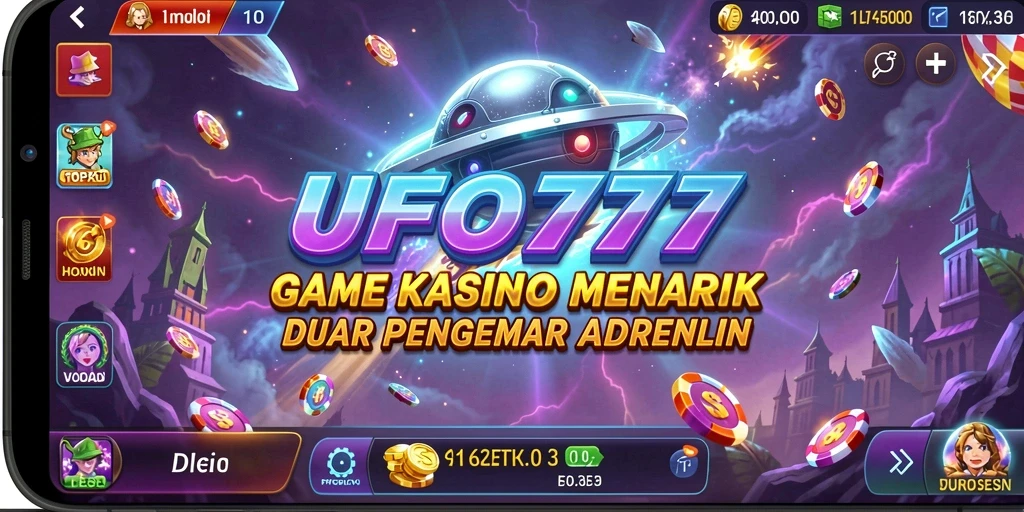 Screenshot menampilkan gameplay seru dari UFO777 dengan tema kasino.